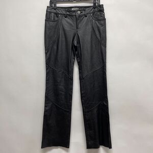 Harley Davidson Riding Gear Women's 100% Leather Pants Size 6 Black 98065 NWT